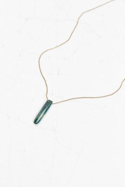 Urban Outfitters Jade Tab Necklace