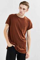 Urban Outfitters Feathers Heavy Roll Sleeve Tee,brown,m
