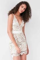 Urban Outfitters Dress The Population Ava Lace Dress,ivory,s