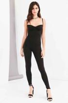 Urban Outfitters Motel Napoli Bustier Bodycon Jumpsuit,black,l