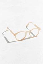 Urban Outfitters Heavy Round Readers,cream,one Size