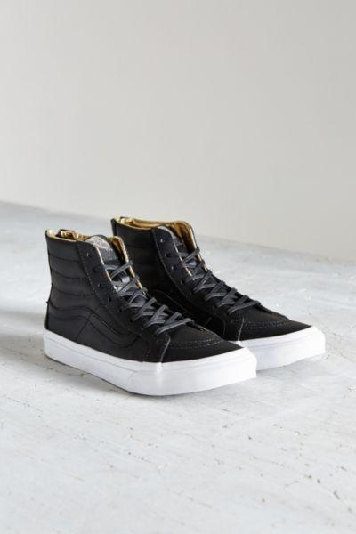 Vans Leather Sk8-hi Slim Zip Sneaker