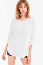 Urban Outfitters Silence + Noise Aimee Chiffon Shirttail Pullover Top,grey,xs