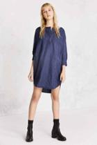 Urban Outfitters Bdg Everly Dolman-sleeve Denim Mini Dress,indigo,s