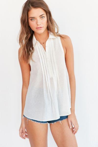Silence + Noise Meena Button-down Blouse