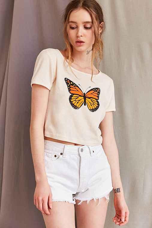 Urban Outfitters Urban Renewal Recycled Levi's Cutoff Denim Short,white,m