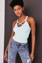Urban Outfitters Truly Madly Deeply James Strappy Cami,turquoise,s