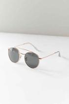 Urban Outfitters Lookout Brow Bar Sunglasses,gold,one Size