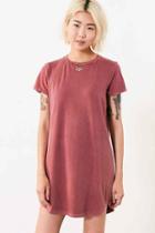 Urban Outfitters Bdg Morisette T-shirt Dress,maroon,m