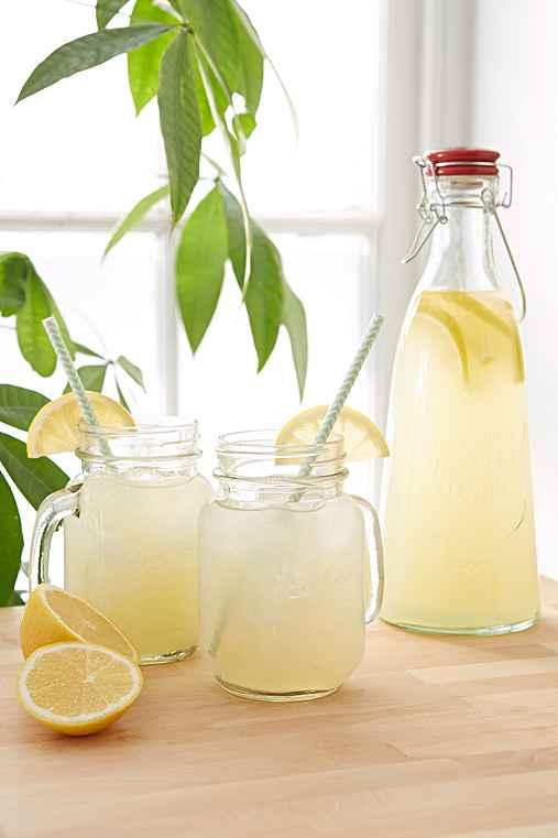 Urban Outfitters Swing-top Bottle + Mug Set,clear,one Size