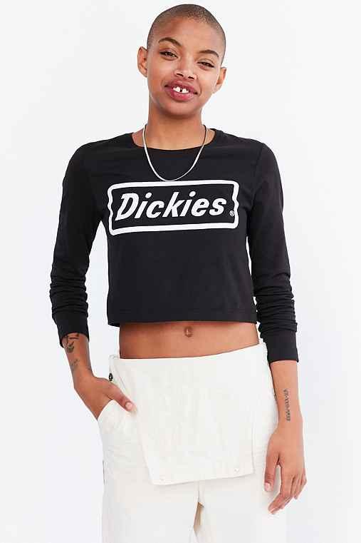 Urban Outfitters Dickies Long-sleeve Logo Tee,black,l