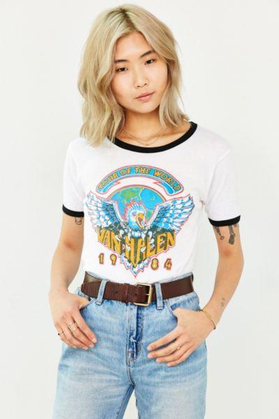 Urban Outfitters Van Halen World Tour Ringer Tee