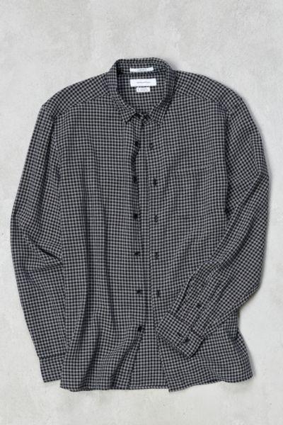 Urban Outfitters Uo Micro Check Grindle Flannel Button-down Shirt