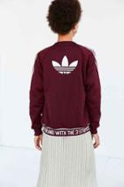 Urban Outfitters Adidas Originals Adicolor Supergirl Track Jacket,maroon,s