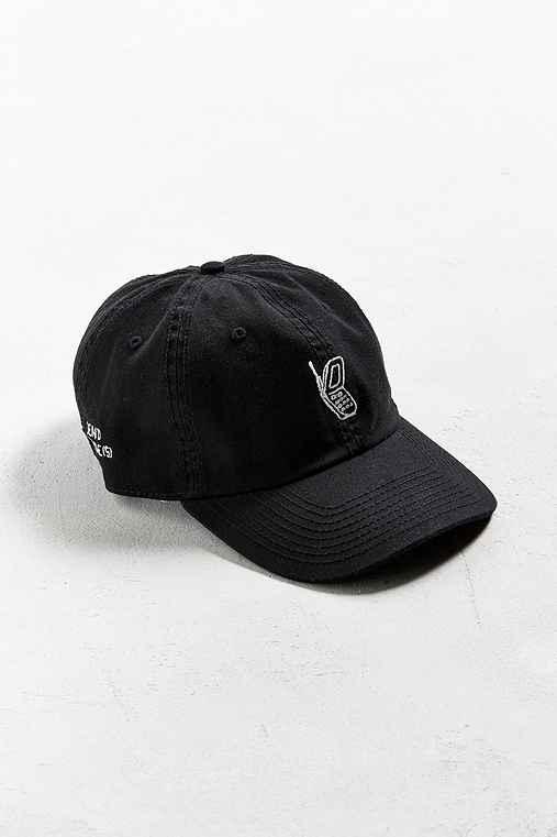 Urban Outfitters Collectif Nude Cellular Dad Hat,black,one Size
