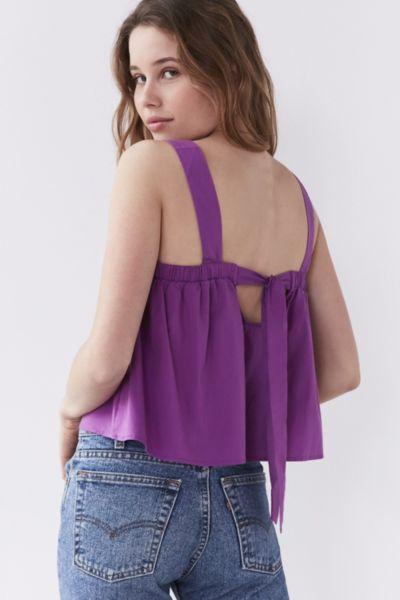 Kimchi Blue Poplin Tie-back Tank Top