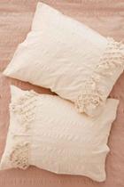 Urban Outfitters Xandra Trim Sham Set,cream,one Size