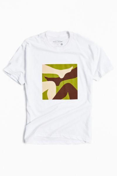 Urban Outfitters Uo Artist Editions Winston Tseng Camo Footsie Tee