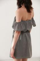 Kimchi Blue Off-the-shoulder Striped Ruffle Sleeve Dress