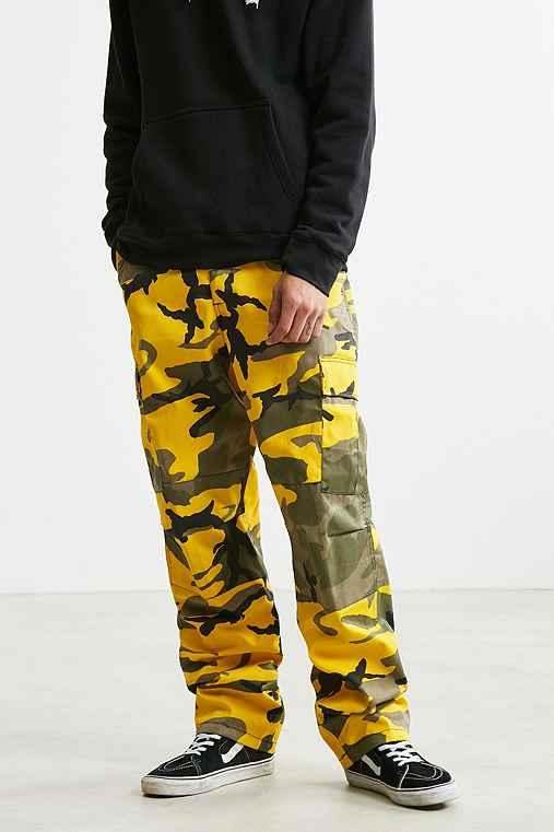 Urban Outfitters Rothco Camo Cargo Bdu Pant,yellow,xl