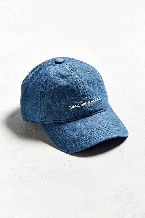 Urban Outfitters Barney Cools Thanks Denim Baseball Hat,indigo,one Size