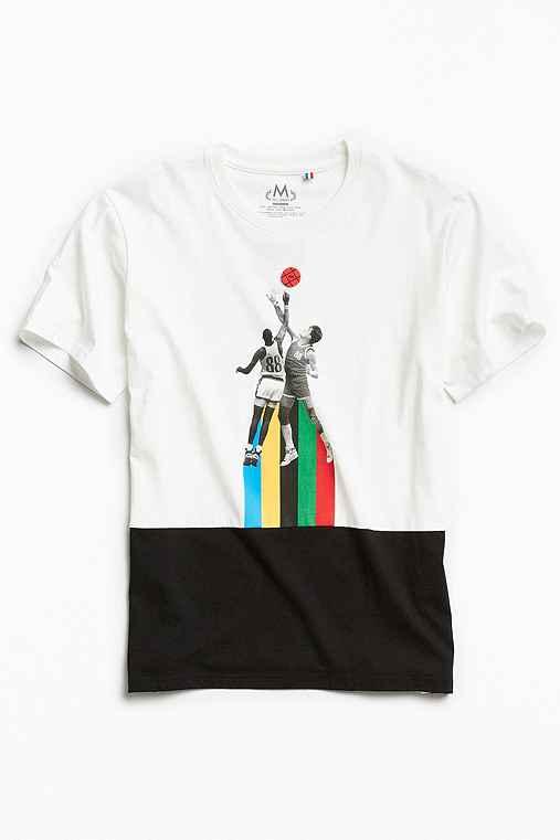 Urban Outfitters Tee Library Basketball Tee,white,m