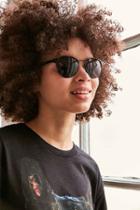 Urban Outfitters Camille Painted Half-frame Sunglasses,black,one Size