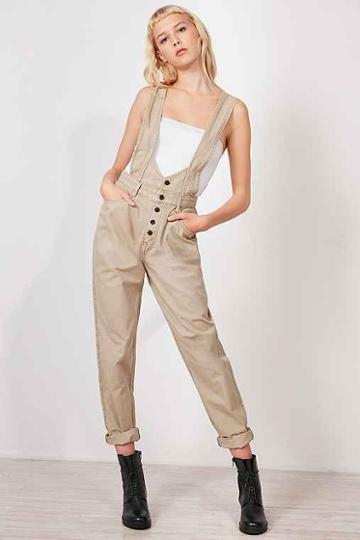 Urban Outfitters Bdg Suspender Drop Overall,dark Grey,m
