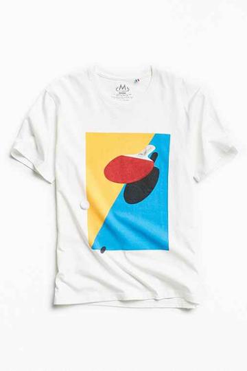 Urban Outfitters Tee Library Ping Pong Tee,white,m