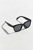 Urban Outfitters Uo Flat Lens Squared Sunglasses,black,one Size