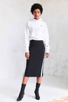 Urban Outfitters Silence + Noise Athletic Stripe Midi Skirt,black & White,m