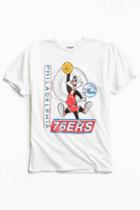 Urban Outfitters Junk Food Looney Tunes Philadelphia 76ers Tee,white,s