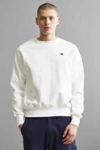 Urban Outfitters Champion Reverse Weave Fleece Crew Neck Sweatshirt,white,m