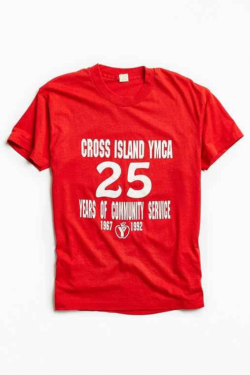 Urban Outfitters Vintage Y Tee,red,xl