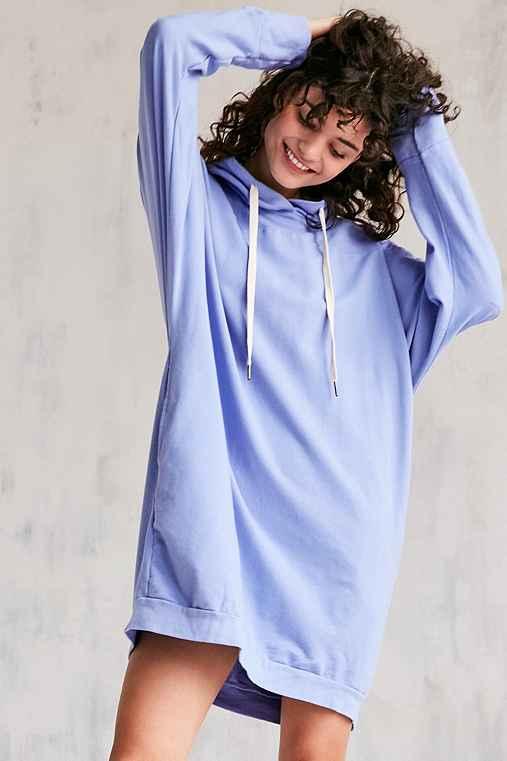 Urban Outfitters Project Social T Extreme Dolman Sleeve Sweatshirt Dress,blue,xs