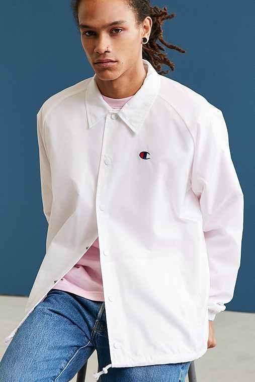 Urban Outfitters Champion Coach Jacket,white,m
