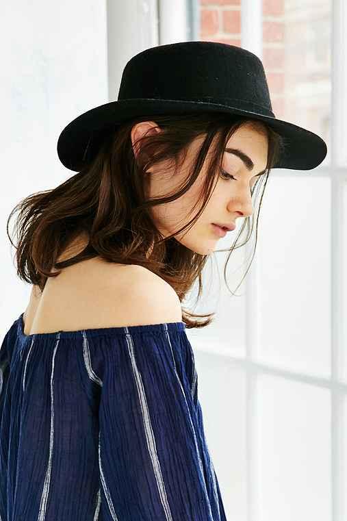 Urban Outfitters Felt Matador Hat,black,one Size