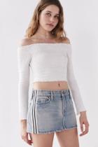 Urban Outfitters Bdg Skate Striped Denim Mini Skirt