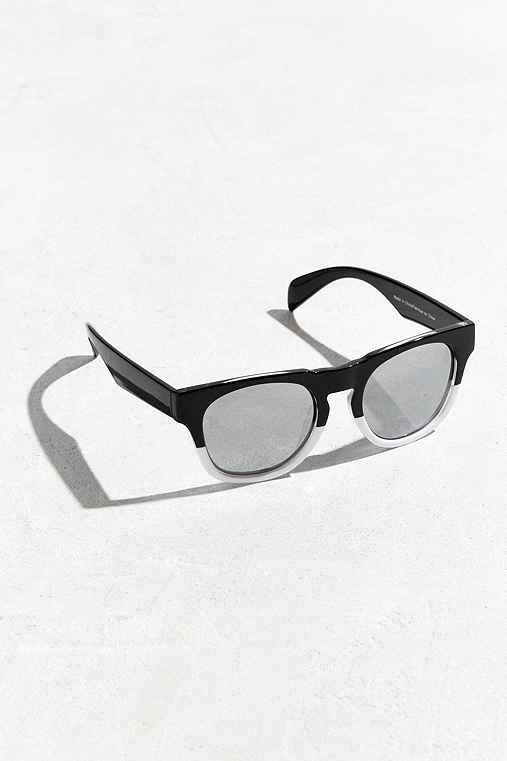Urban Outfitters Heavy Two-tone Sunglasses,black,one Size