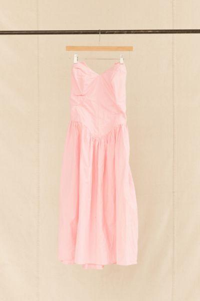 Urban Outfitters Vintage Baby Pink Strapless Dress