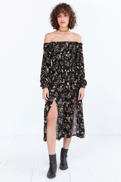 Kimchi Blue Jannie Off-the-shoulder Midi Dress