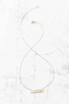 Urban Outfitters Initial Bar Necklace,l,one Size