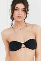 Urban Outfitters Out From Under Bella Triangle Bandeau Bra,black,l