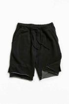 Urban Outfitters Uo Blake Washed Double Layer Short,washed Black,xl