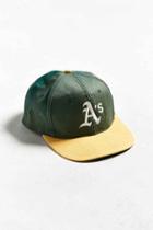 Urban Outfitters Vintage Oakland Athletics Snapback Hat,green,one Size