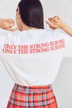 Urban Outfitters Only The Strong Survive Cropped Tee