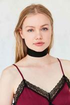 Urban Outfitters Spencer Vegan Suede Choker Necklace,black,one Size