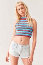 Urban Outfitters Bdg Boyfriend Low-rise Short - Raw-edge Waist,light Blue,32