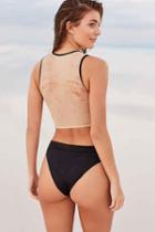 Urban Outfitters Mandalynn Kate High-waisted Bikini Bottom,black,s