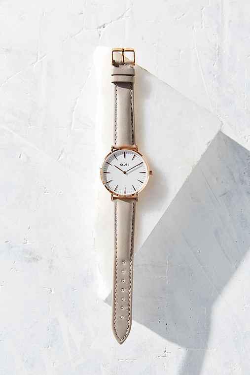 Urban Outfitters Cluse La Boheme Rose Gold White/grey Watch,grey,one Size